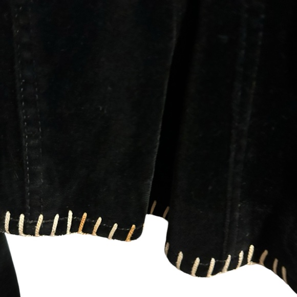 bebe Velvet Embroidered Blazer Jacket XS Vintage - Picture 7 of 14